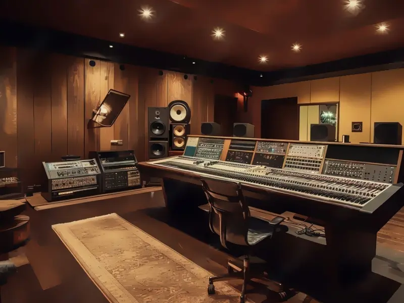 Estúdio de gravação profissional